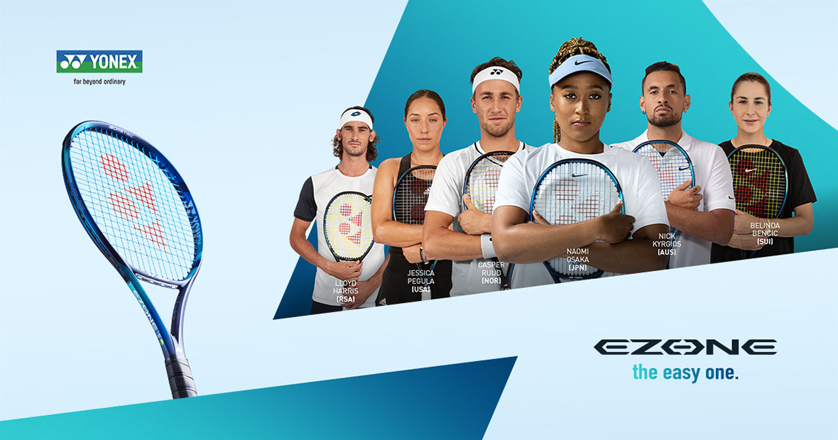 Giocatori di tennis con racchette Yonex EZONE 2022